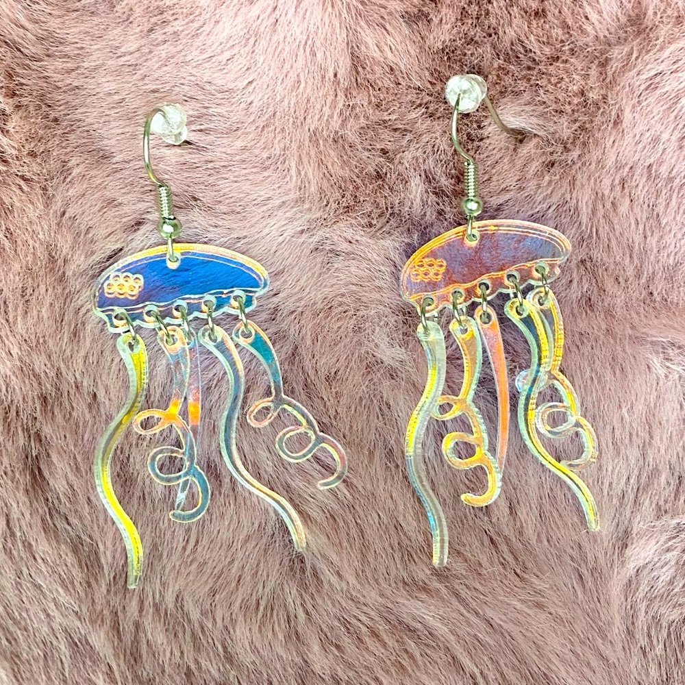 Dancing jellyfish earrings